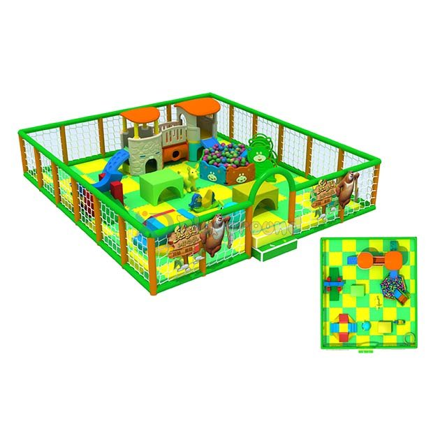 Jungle Theme Small Soft Indoor Playground for Toddler