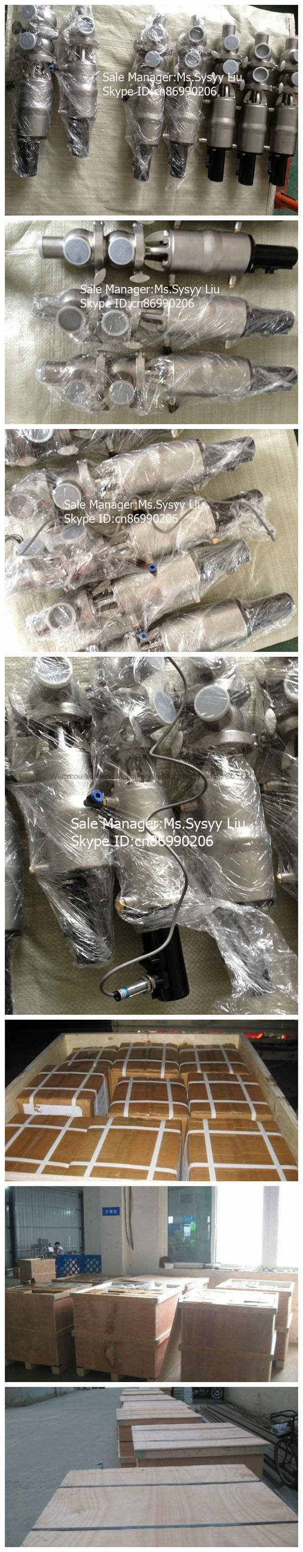 Пневматический распределительный клапан из нержавеющей стали SS304 для пищевой промышленности