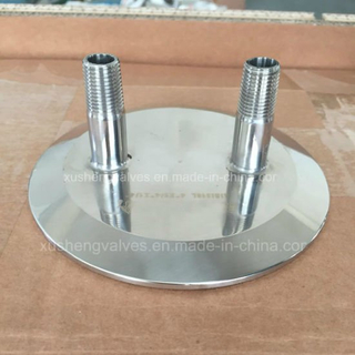 Ss316L Tri Clover индивидуальная 10-дюймовая крышка с фитингами 1/4 дюйма