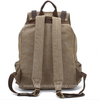 Canvas Clear Backpack for Backpacking, Hiking, 16 Inch Laptop