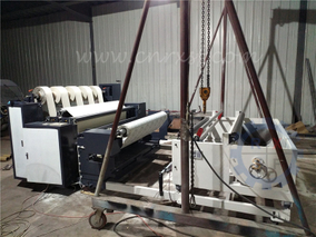 2000mm wide format laminated textile slitting and rewinding machine