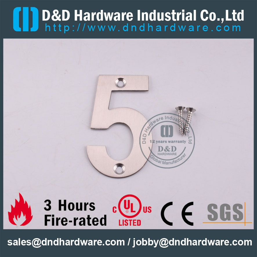 D & D Hardware-Placa de sinal de número de hardware arquitetônico DDSP013