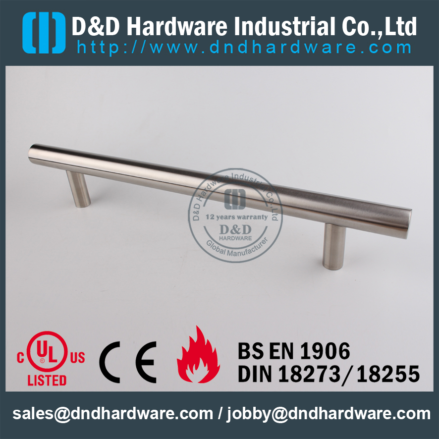 D & D Hardware-aço inoxidável 304 porta de madeira puxador DDPH020-B
