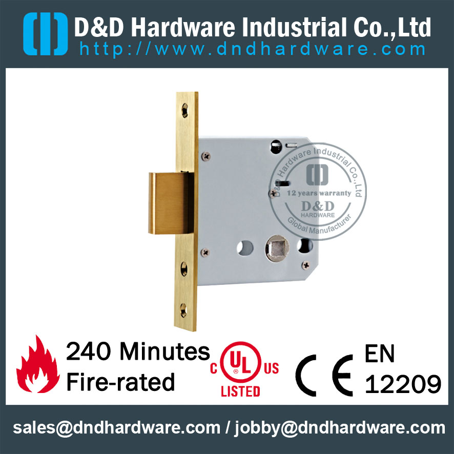 D & D Hardware-Fogo Rated SS304 Bloqueio SS304 DDML029-B