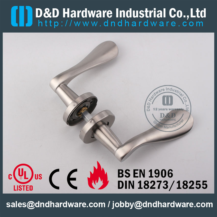 D & D Hardware-Aço Stinaless SS304 Alavanca de porta DDSH012