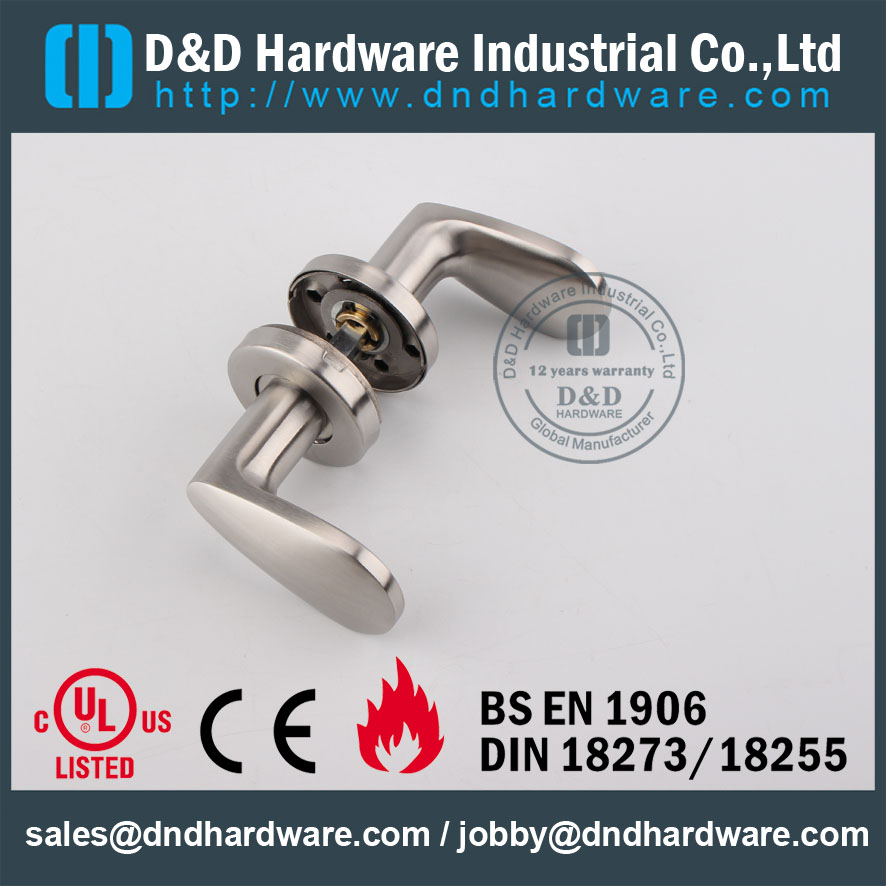 D & D Hardware-Fire Rated Sólida fechadura da porta identificador DDSH038