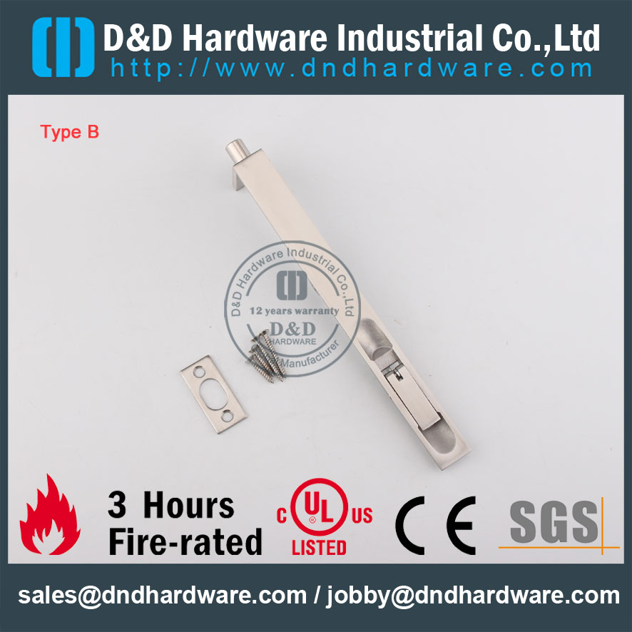 D & D Hardware-Edelstahl Euro Türschraube DDDB001