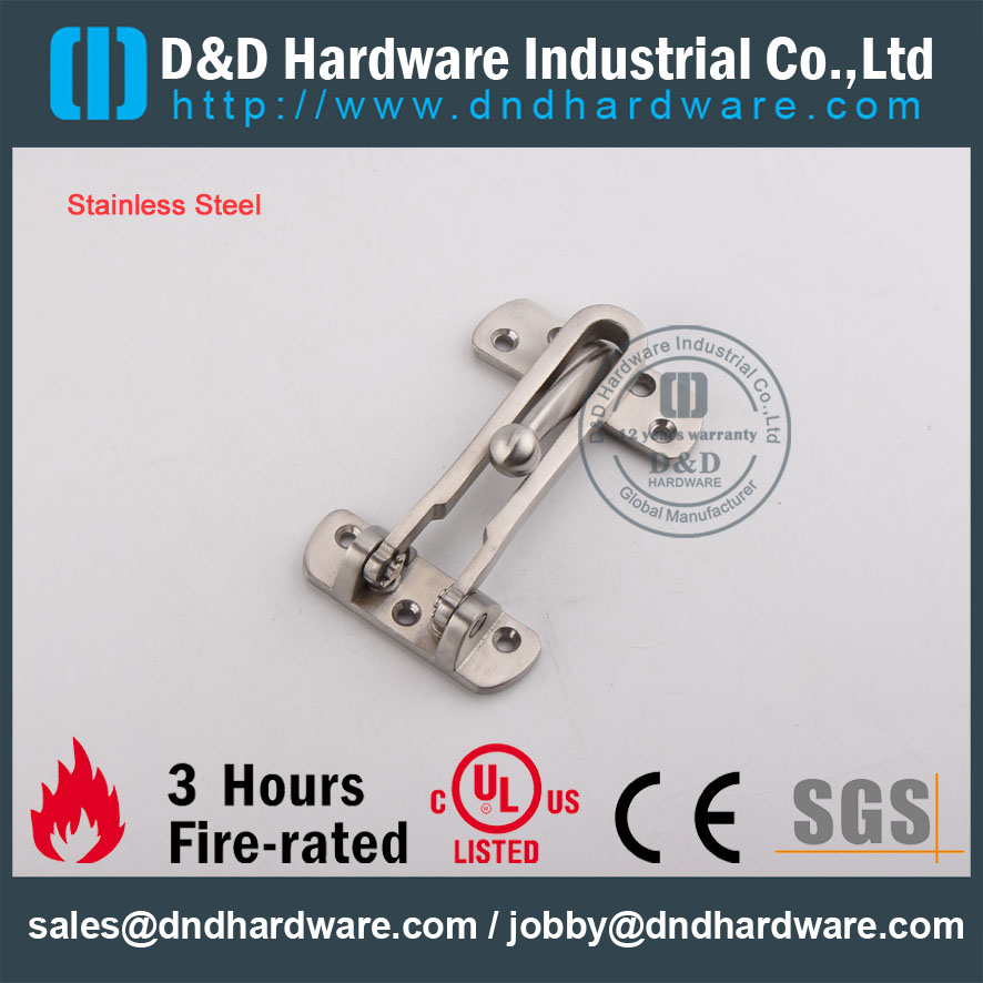 Hardware de arquitectura D & D Hardware-Architectural Door Guard DDDG001