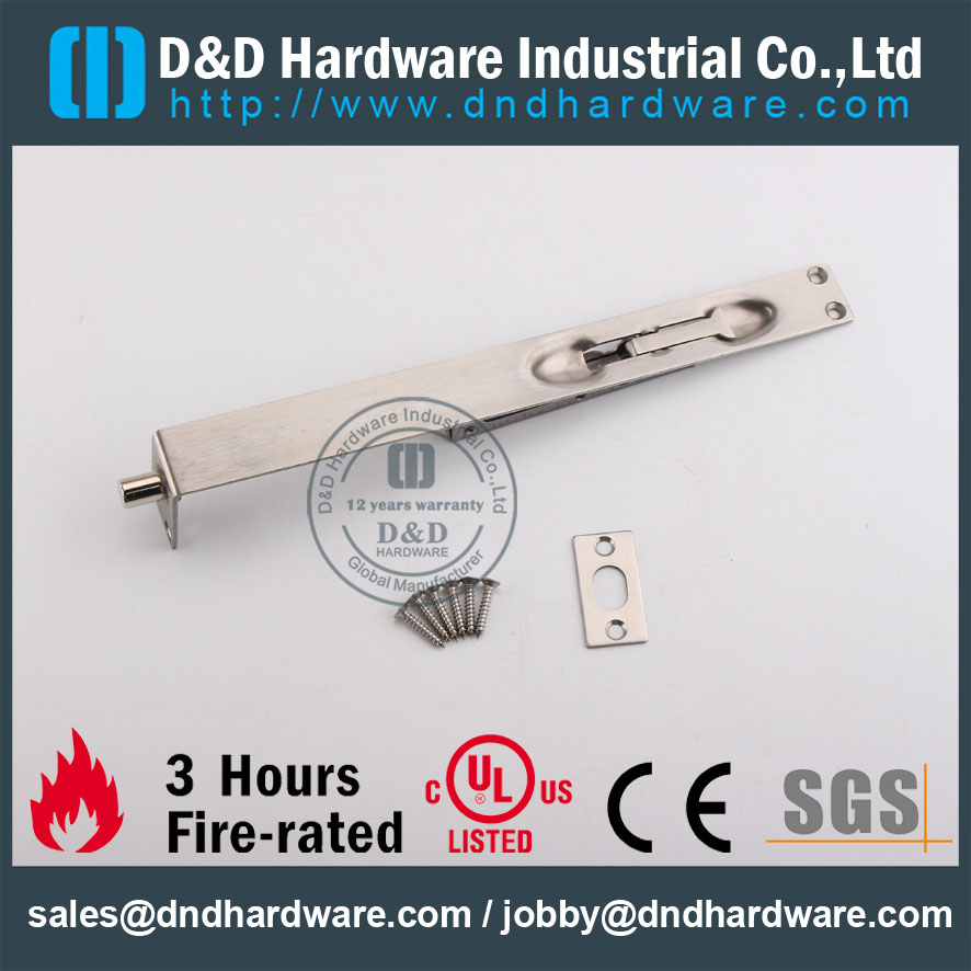 D & D Hardware-10 Polegada Ferragem de Construção SSS Parafuso de Porta DDDB006