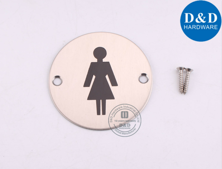 Banheiro Quadrado de Banheiro Feminino Placa de Sinalização D & D Hardware
