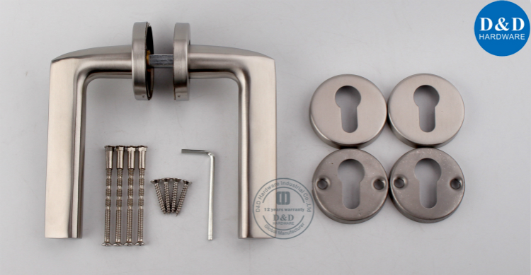 316 Grade L Bentuk Solid Lever Handle Door-D & D Hardware