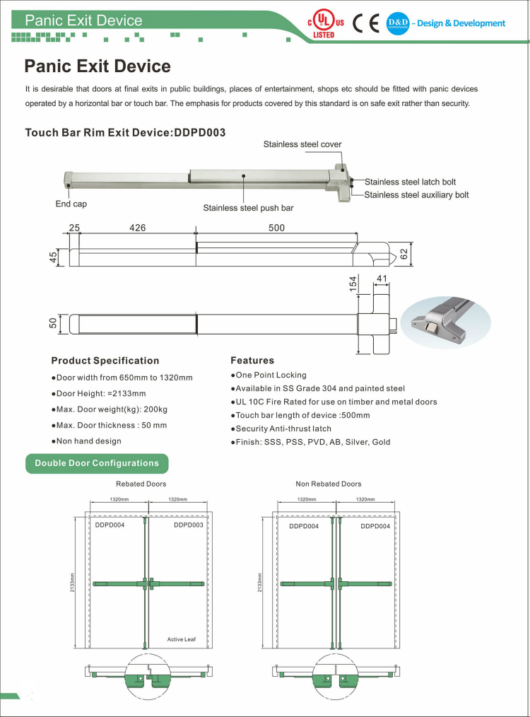 Panic Salir Device-D & D Hardware