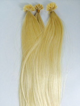 Keratin Nail Tip Human Hair Extensions