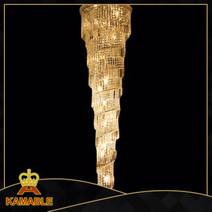 Люстра Lobby Luxury Impressive Clear Crystal Metal Project Chandelier (KA866)