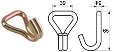 WH3800 1-1/2' ダブル J フック BS:3000KG/6600LBS - Dawson Group Ltd. - 中国メーカー、サプライヤー、工場