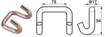 WH7510 3' 爪フック BS:10000KG/22000LBS - Dawson Group Ltd. - 中国メーカー、サプライヤー、工場