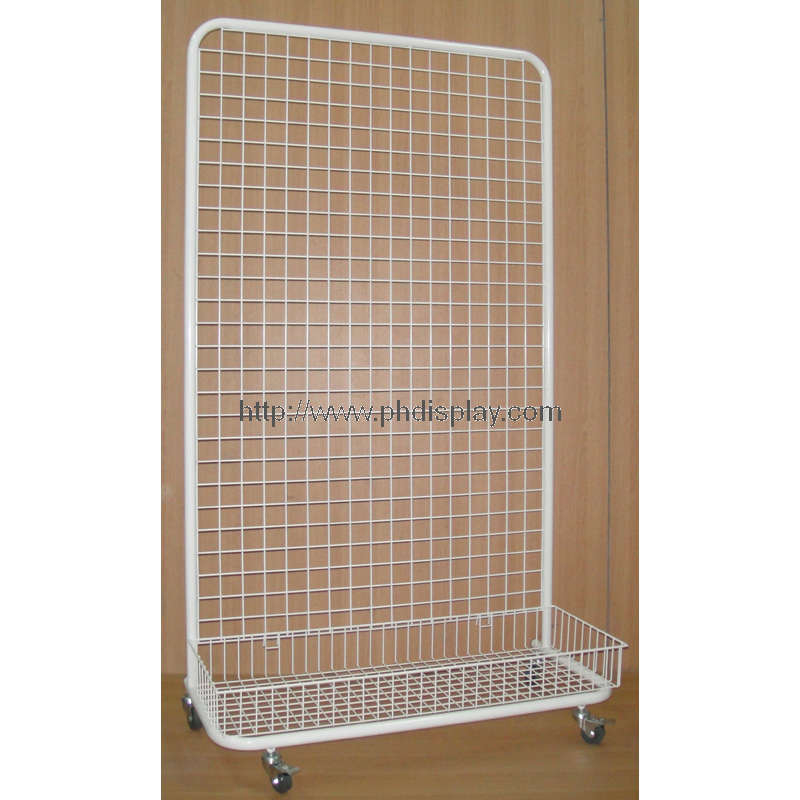 floor steel wire rack display(PHY3012)