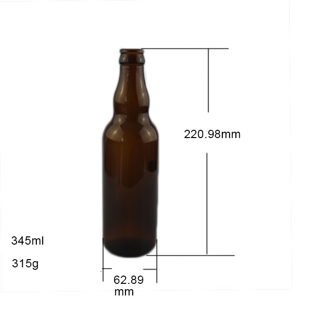 345ml Amber Glass Beer Bottle