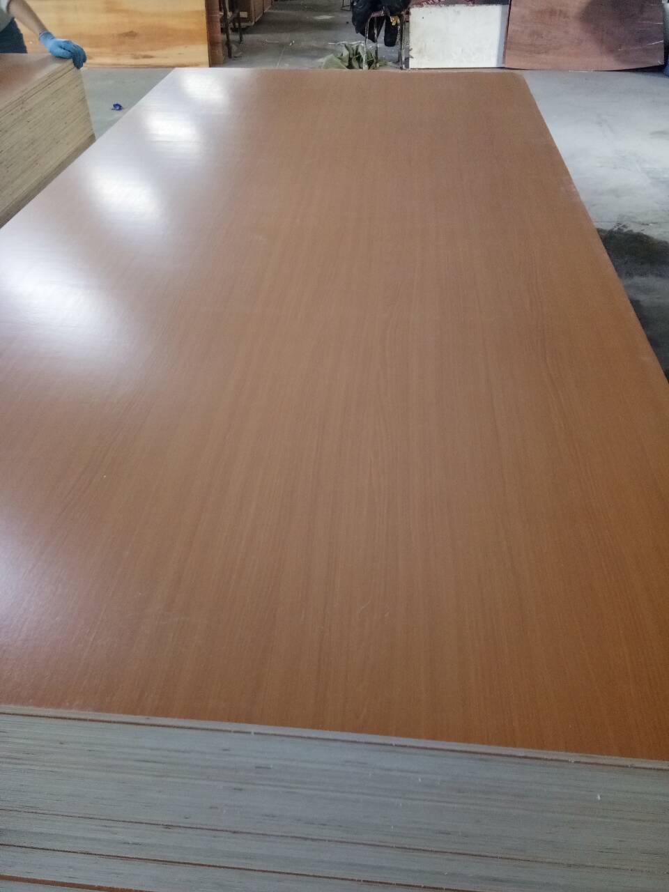 pvc film plywood with wood grains and solid colour 5mm--18mm