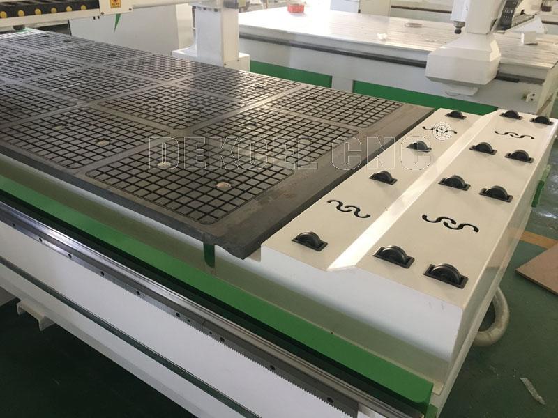 Sistema que introduce de talla de madera de la m&aacute;quina del CNC del ATC