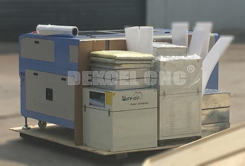 extractor del humo del cortador del laser del CNC