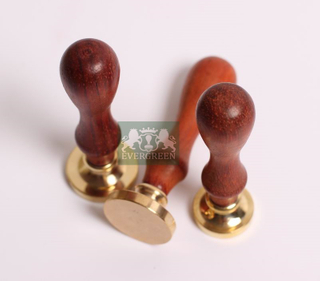 Cooper plate wax seal stamps round dia.25mm 