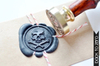 Cooper plate wax seal stamps round dia.25mm 