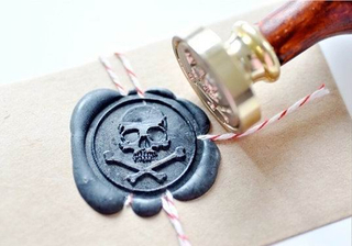 Cooper plate wax seal stamps round dia.30mm 