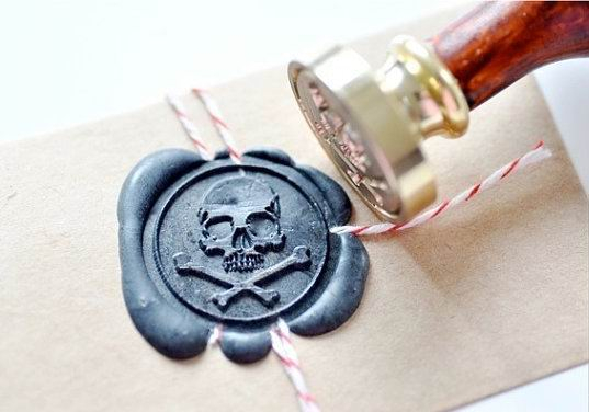 Cooper plate wax seal stamps round dia.30mm 
