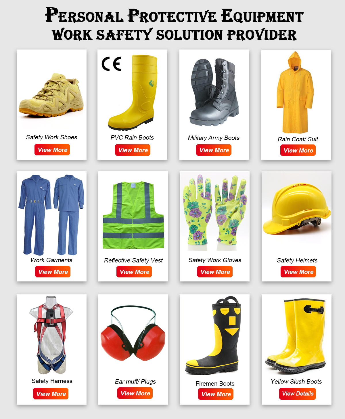 PPE safety products