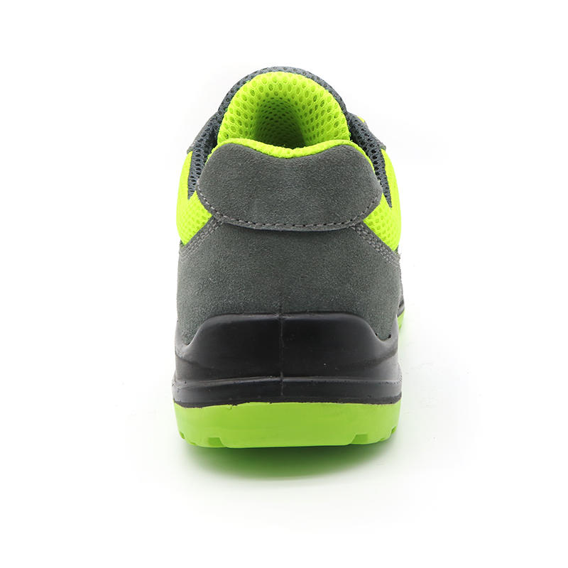 CE Verified Grey Suede Leather Composite Toe Anti Puncture Safety Shoes ...