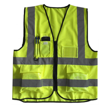 CE EN Class 2 Polyester Multi Pockets Reflective Safety Vest