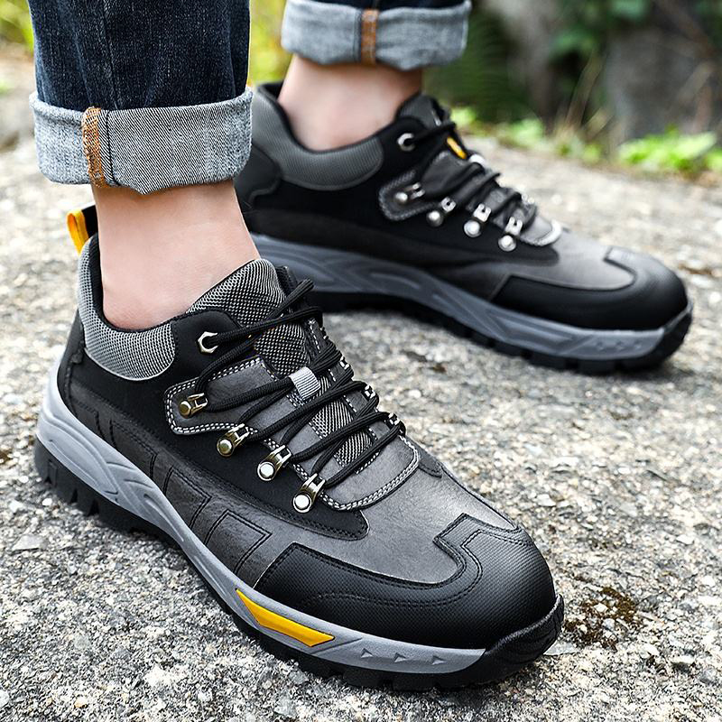 Anti Slip Rubber Sole Steel Toe Puncture Proof Men Safety Shoes Work