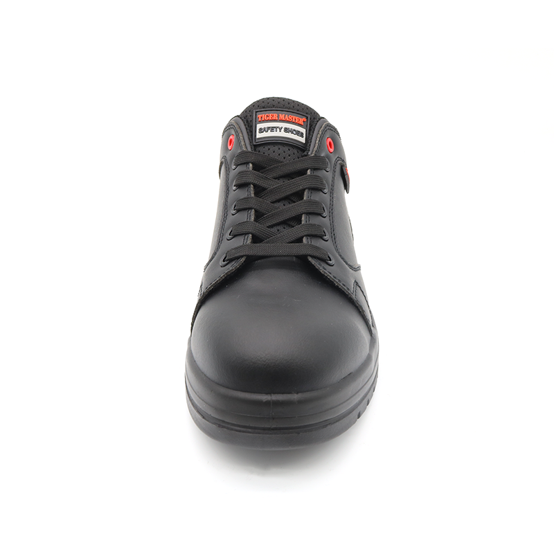 Black Microfiber Leather Pu Sole Composite Toe Anti Puncture Men Safety Shoes with CE