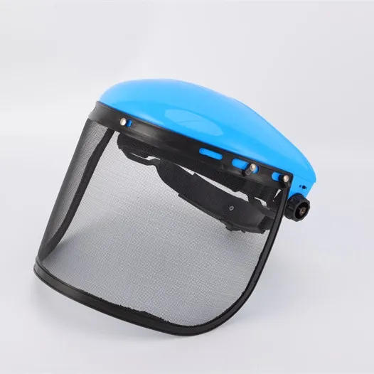 Head Mounted Full Face Protection Wire Mesh Safety Face Shield - Buy ...
