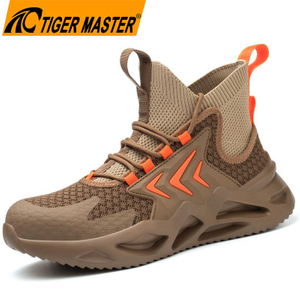 Steel Toe Anti Puncture Fashion Sport Safety Boots for Men