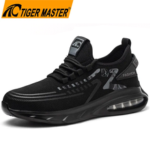 Air Cushioned Stylish Sports Safety Shoes with Steel Toe