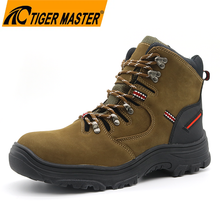 Genuine Leather Oil Industry Safety Boots with Steel Toe