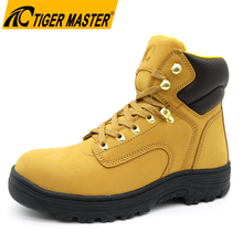 Nubuck Leather Oil Field Safety Shoes Steel Toe