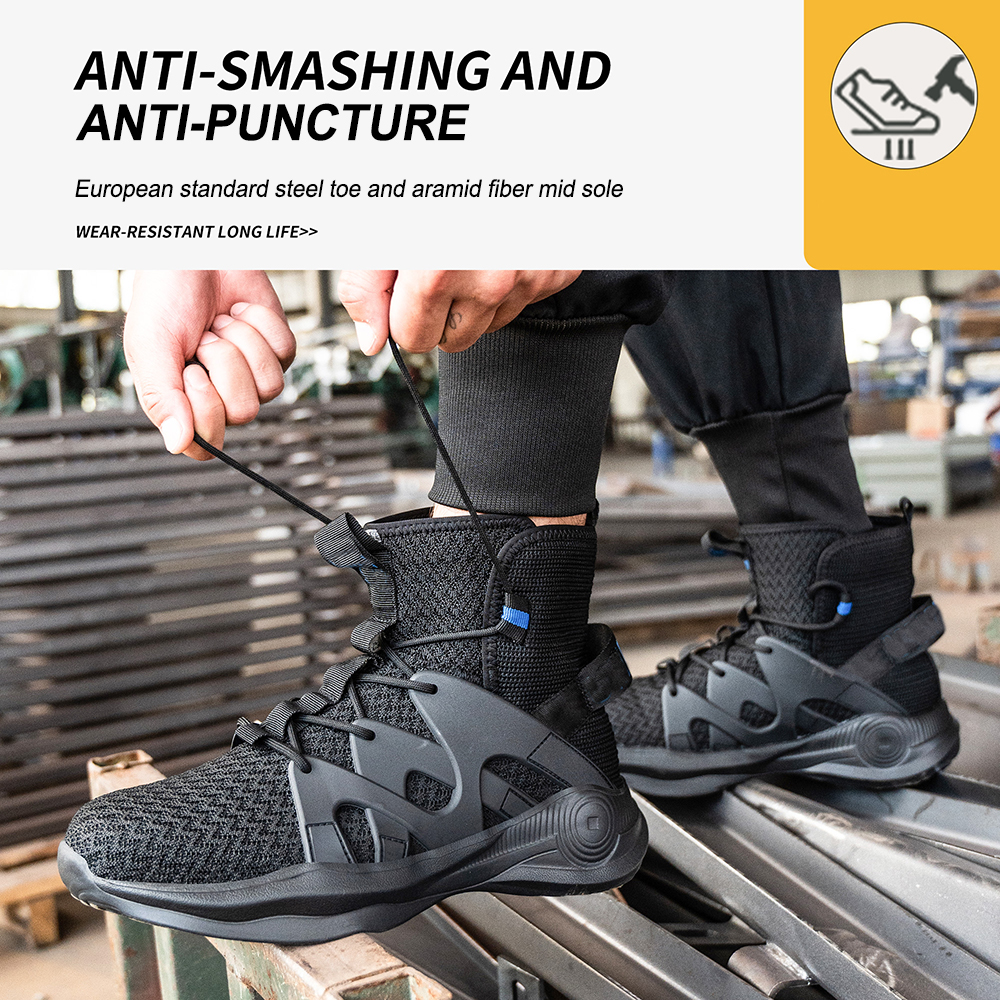 Anti-smashing Puncture Proof Light Weight Sports Safety Boots