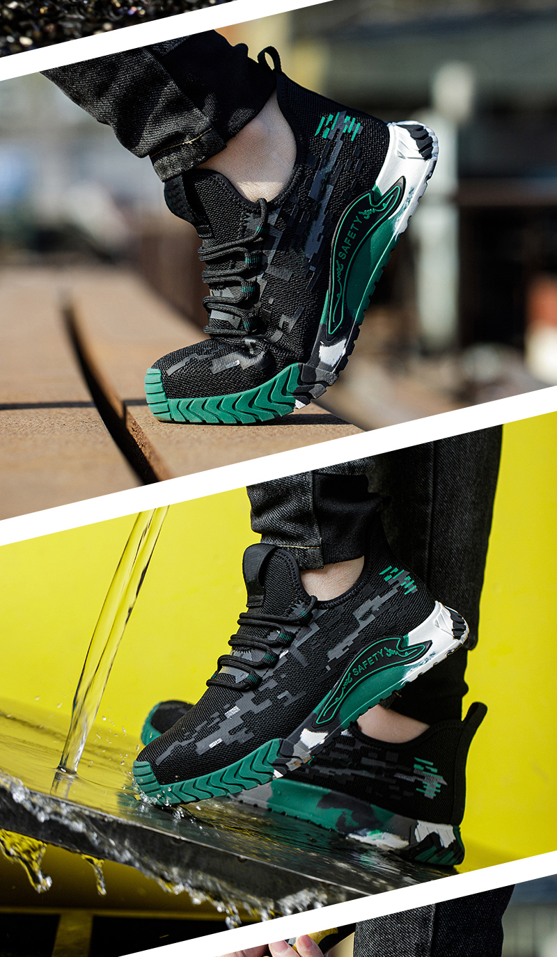 Steel Toe Anti Static Stylish Safety Shoes Men