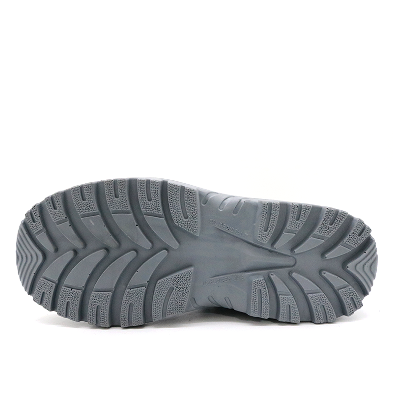 Fiberglass Toe Puncture Proof Anti Slip Suede Leather Safety Shoes 