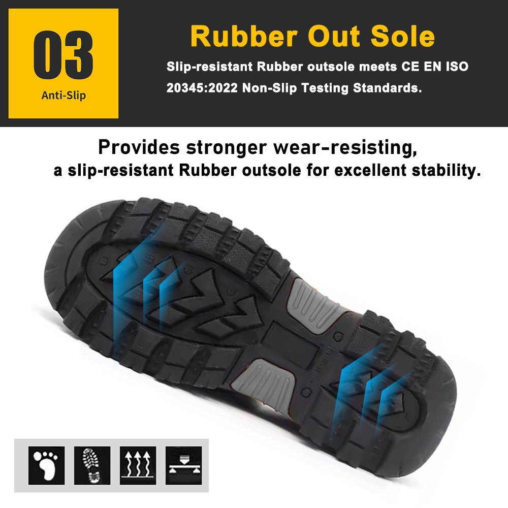 Fiberglass Toe Oil Industry HRO Safety Shoes without Lace