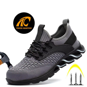 Grey Anti-slip EU Steel Toe Sport Safety Shoes for Warehouse