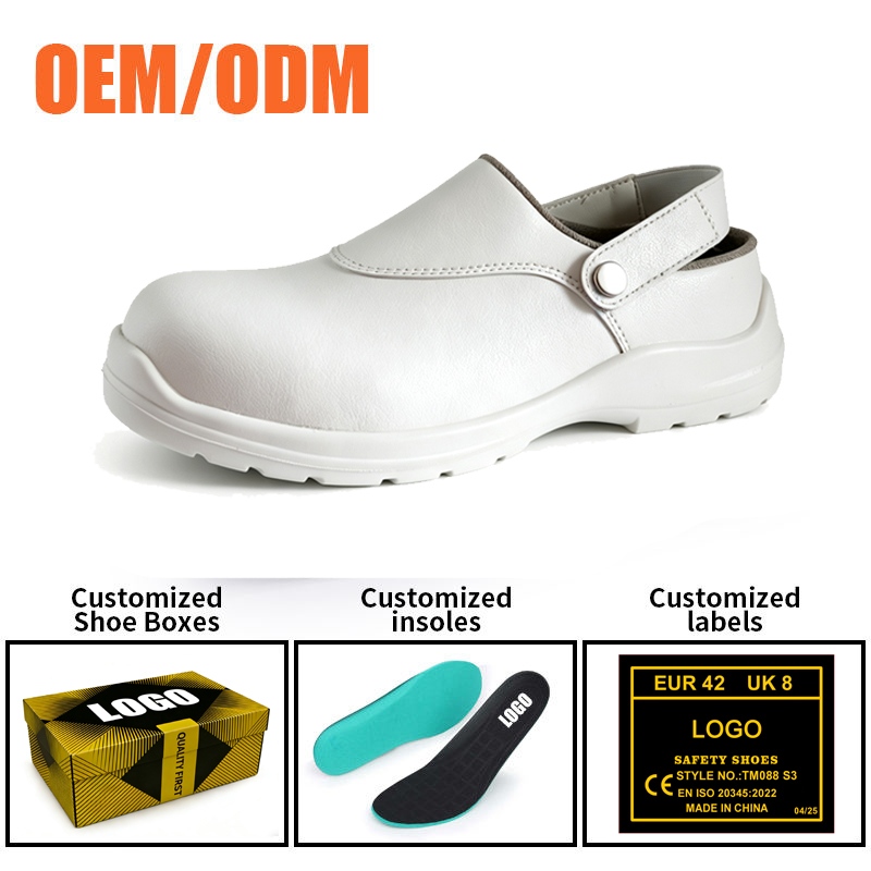 Oil Slip Resistant Kitchen Chef Safety Shoes with Composite Toe
