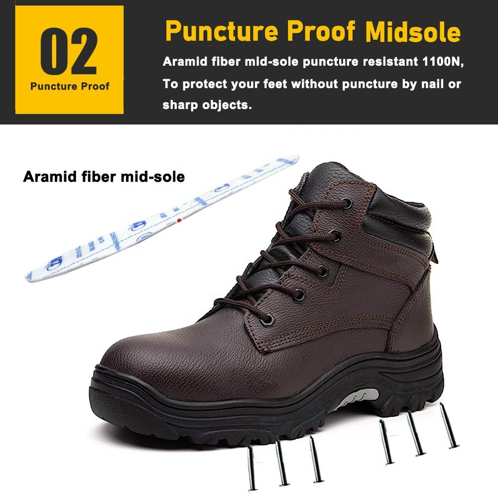 Steel Toe Mining Safety Shoes Resistant To Oil