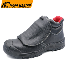 Spark Protection Leather Welding Safety Shoes with Steel Toe
