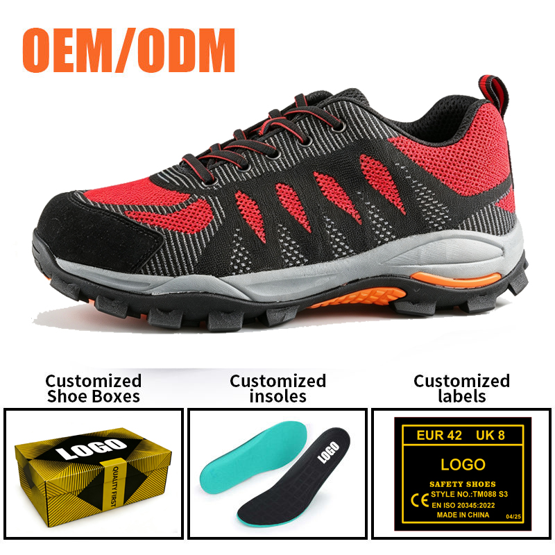 Anti-slip Outdoor Hiking Sport Safety Shoes With Steel Toe