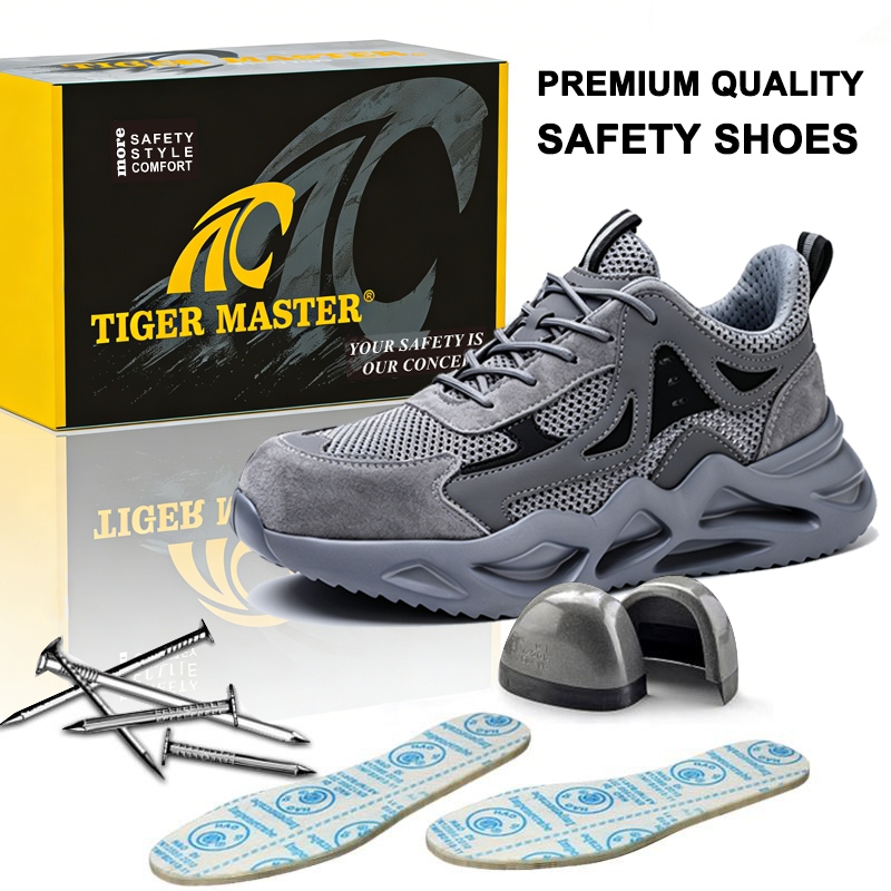 Steel Toe Fashion Sports Safety Shoes Lightweight
