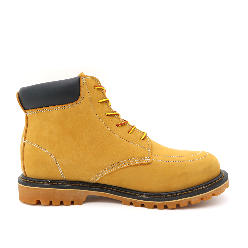 Nubuck Leather Goodyear Welted Safety Shoes with Steel Toe